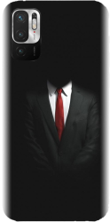 Husa din silicon compatibila cu Xiaomi Redmi note 10S - model Mystery Man In Suit 