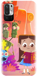 Husa din silicon compatibila cu Xiaomi Redmi note 10S - model Robots illustration 