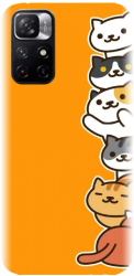 Husa din silicon compatibila cu Xiaomi Redmi Note 11 5g - model Cat Tower 