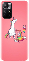 Husa din silicon compatibila cu Xiaomi Redmi Note 11 5g - model Unicorn 