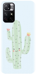 Husa din silicon compatibila cu Xiaomi Redmi Note 11s 5g - model Cactus 