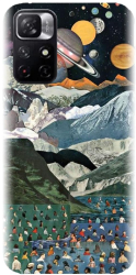 Husa din silicon compatibila cu Xiaomi Redmi Note 11s 5g - model Collage 