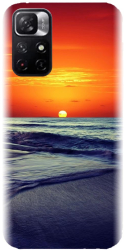 Husa din silicon compatibila cu Xiaomi Redmi Note 11s 5g - model Ocean Sunset 