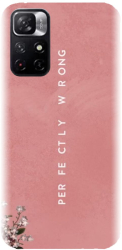 Husa din silicon compatibila cu Xiaomi Redmi Note 11s 5g - model Perfectly Wrong 