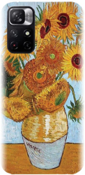 Husa din silicon compatibila cu Xiaomi Redmi Note 11s 5g - model Sunflowers 2 