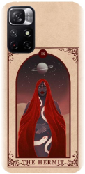 Husa din silicon compatibila cu Xiaomi Redmi Note 11s 5g - model Tarot The Hermit 