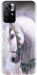 Husa din silicon compatibila cu Xiaomi Redmi Note 11s 5g - model White Horse 