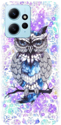 Husa din silicon compatibila cu Xiaomi Redmi Note 12 4g - model Abstract Owl 
