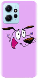 Husa din silicon compatibila cu Xiaomi Redmi Note 12 4g - model Courage The Cowardly Dog