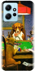 Husa din silicon compatibila cu Xiaomi Redmi Note 12 4g - model Dogs Playing Poker