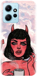 Husa din silicon compatibila cu Xiaomi Redmi Note 12 4g - model Trippy Evil Mode 