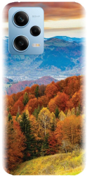 Husa din silicon compatibila cu Xiaomi Redmi Note 12 Pro 5G - model Autumn Mountain Fall Rusty Fores 