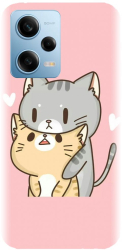 Husa din silicon compatibila cu Xiaomi Redmi Note 12 Pro Plus - model Kitty Love 