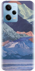 Husa din silicon compatibila cu Xiaomi Redmi Note 12 Pro Speed - model Collage Mountain 