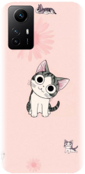 Husa din silicon compatibila cu Xiaomi Redmi Note 12s 4g - model Cute cat 
