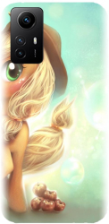 Husa din silicon compatibila cu Xiaomi Redmi Note 12s 4g - model Cute pony AppleJack 
