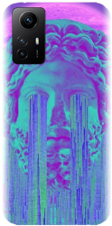 Husa din silicon compatibila cu Xiaomi Redmi Note 12s 4g - model Glitch 