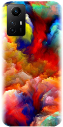 Husa din silicon compatibila cu Xiaomi Redmi Note 12s 4g - model Oil Painting Colorful Strokes