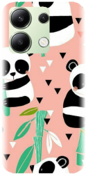Husa din silicon compatibila cu Xiaomi Redmi Note 13 4g - model Baby panda 001 