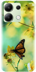 Husa din silicon compatibila cu Xiaomi Redmi Note 13 4g - model Butterfly 001 