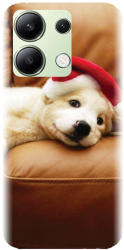 Husa din silicon compatibila cu Xiaomi Redmi Note 13 4g - model Christmas Puppy 