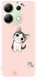 Husa din silicon compatibila cu Xiaomi Redmi Note 13 4g - model Cute cat 