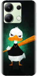 Husa din silicon compatibila cu Xiaomi Redmi Note 13 4g - model Duck With A Bat 