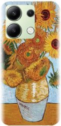 Husa din silicon compatibila cu Xiaomi Redmi Note 13 4g - model Sunflowers 2 