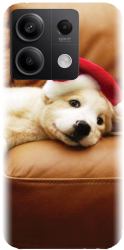 Husa din silicon compatibila cu Xiaomi Redmi Note 13 5g - model Christmas Puppy 