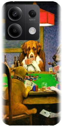 Husa din silicon compatibila cu Xiaomi Redmi Note 13 5g - model Dogs Playing Poker 