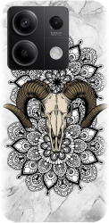 Husa din silicon compatibila cu Xiaomi Redmi Note 13 5g - model Tatoo Art Goat 