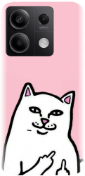 Husa din silicon compatibila cu Xiaomi Redmi Note 13 5g - model White Cat 