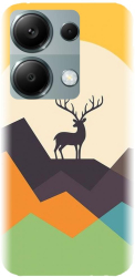 Husa din silicon compatibila cu Xiaomi Redmi Note 13 Pro 4G - model Abstract Deer 