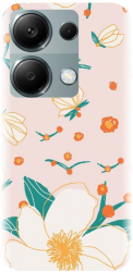 Husa din silicon compatibila cu Xiaomi Redmi Note 13 Pro 4G - model Floral 