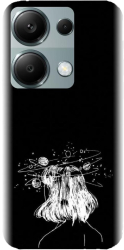 Husa din silicon compatibila cu Xiaomi Redmi Note 13 Pro 4G - model Line Art Dreamer