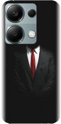Husa din silicon compatibila cu Xiaomi Redmi Note 13 Pro 4G - model Mystery Man In Suit 