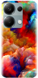 Husa din silicon compatibila cu Xiaomi Redmi Note 13 Pro 4G - model Oil Painting Colorful Strokes 