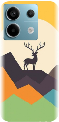 Husa din silicon compatibila cu Xiaomi Redmi Note 13 Pro 5G - model Abstract Deer 