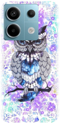 Husa din silicon compatibila cu Xiaomi Redmi Note 13 Pro 5G - model Abstract Owl 