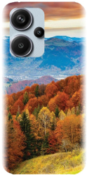 Husa din silicon compatibila cu Xiaomi Redmi Note 13 Pro+ 5g - model Autumn Mountain Fall Rusty Fore 