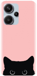 Husa din silicon compatibila cu Xiaomi Redmi Note 13 Pro+ 5g - model Black Cat 