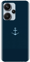 Husa din silicon compatibila cu Xiaomi Redmi Note 13 Pro+ 5g - model Blue Navy Anchor Illustration 