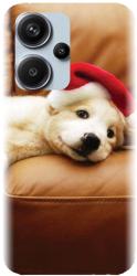 Husa din silicon compatibila cu Xiaomi Redmi Note 13 Pro+ 5g - model Christmas Puppy 