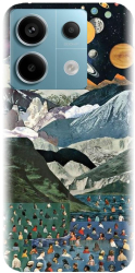 Husa din silicon compatibila cu Xiaomi Redmi Note 13 Pro 5G - model Collage 
