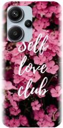 Husa din silicon compatibila cu Xiaomi Redmi Note 13 Pro+ 5g - model Love Self Love Club 