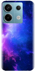 Husa din silicon compatibila cu Xiaomi Redmi Note 13 Pro 5G - model Purple Space Nebula 