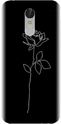 Husa din silicon compatibila cu Xiaomi Redmi Note 3 - model Black Rose 