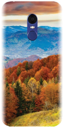 Husa din silicon compatibila cu Xiaomi Redmi Note 4X - model Autumn Mountain Fall Rusty Forest 