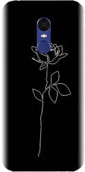 Husa din silicon compatibila cu Xiaomi Redmi Note 4X - model Black Rose 