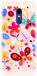 Husa din silicon compatibila cu Xiaomi Redmi Note 4X - model Butterfly 002 